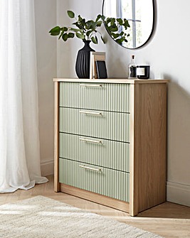 Peyton Ready Assembled 4 Drawer Chest - Sage
