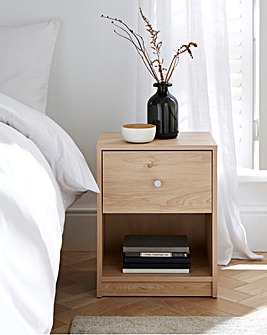 Laila Bedside Table - Oak Effect