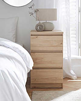 Clayton 3 Drawer Bedside