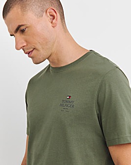 Tommy Hilfiger Short Sleeve Green Stack Logo T-Shirt