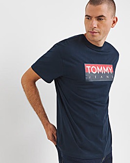 Tommy Jeans Short Sleeve Navy Logo T-Shirt