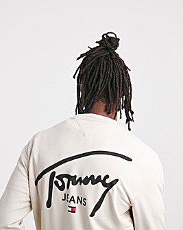 Tommy Jeans Ecru Graphic Sweat