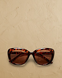 Tortoiseshell Oval Sunglasses