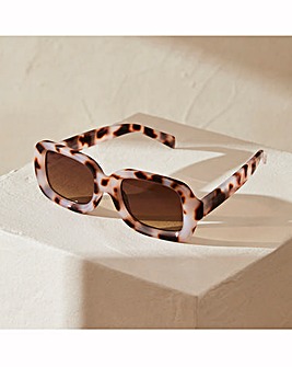 Tortoiseshell Squared Sunglasses