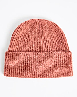 Pink Knitted Beanie Hat