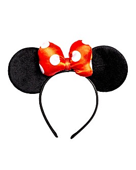 Disney Minnie Mouse Headband with Iconic Bow Feature.