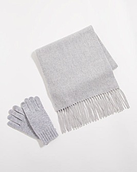 Luxury Cashmere Scarf and Glove Set