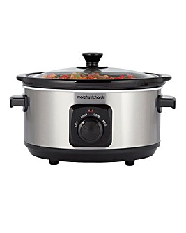 Morphy Richards 460017 3.5L Stainless Steel Ceramic Slow Cooker