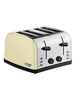 Russell Hobbs 28363 Stainless Steel Cream 4 Slice Toaster