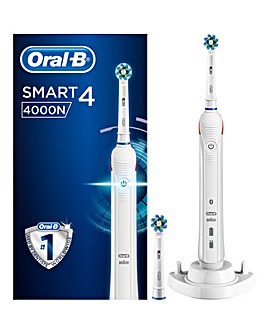 FREE TRAVEL CASE Oral-B Smart 4 4000 CrossAction Bluetooth Electric Toothbrush