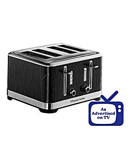 Russell Hobbs 28101 Structure Black 4 Slice Toaster