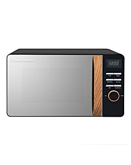 Russell Hobbs RHMD714B 17Litre Wooden Handle Digital Microwave - Black