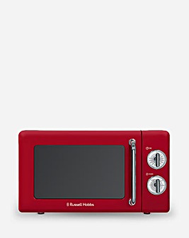 Russell Hobbs RHRETMM705R 17Litre Retro Manual Microwave - Red