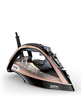 Tefal Steam Iron 350ml Anti-Scale Ultimate Pure Black & Rose Gold