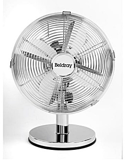 Beldray 10 Inch Chrome Desk Fan