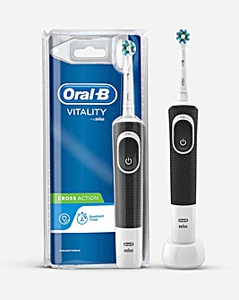 Oral B Vitality Cross Action Black Electric Toothbrush