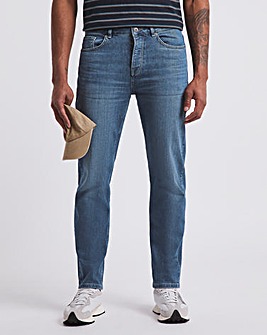 Premium Mid Stonewash Straight Fit Jean