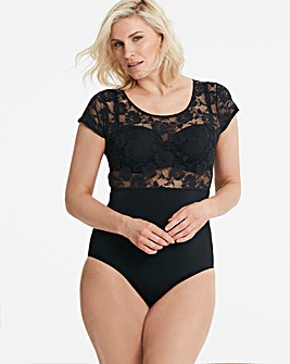 Magisculpt High Waisted Black Lace Shapewear Body