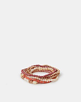 Accessorize 8-Pack Mix Bead Stretch Bracelets