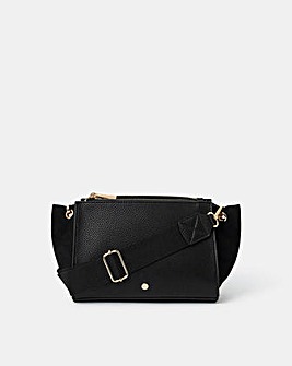 Accessorize Double Zip Crossbody Bag