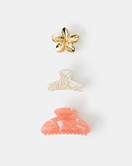 Accessorize 3-Pack Mix Claw Clips