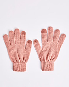 Classic Magic Knitted Pink Gloves