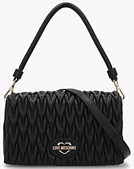 Love Moschino Stretch Quilt Black Shoulder Bag