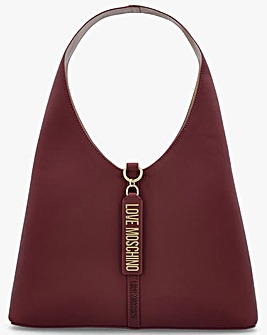 Love Moschino Subtle Burgundy Shoulder Bag