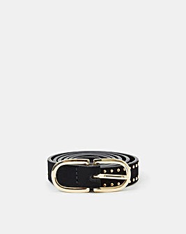Accessorize Suede Studded Skinny Belt