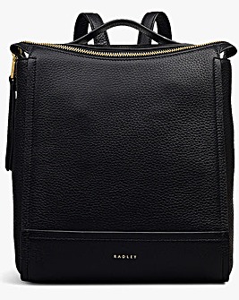 Radley Oak Street Small Black Leather Backpack