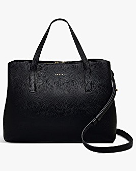 Radley Dukes Place Medium Black Leather Grab Bag