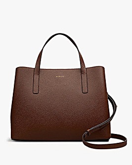 Radley Dukes Place Medium Chocolate Leather Grab Bag