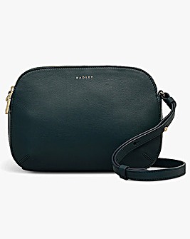 Radley Dukes Place Medium Green Leather Cross-Body Bag