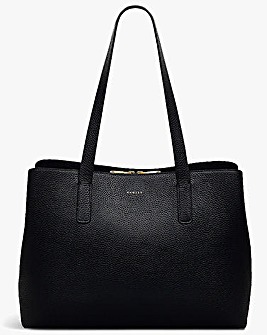 Radley Dukes Place Large Black Leather Shoulder Workbag