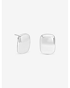 Simply Silver Sterling Silver 925 Polished Domed Stud Earrings