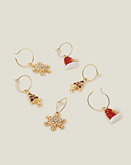 Accessorize 3-Pack Christmas Earrings