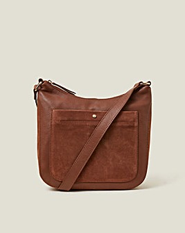 Accessorize Leather Cross-Body Bag