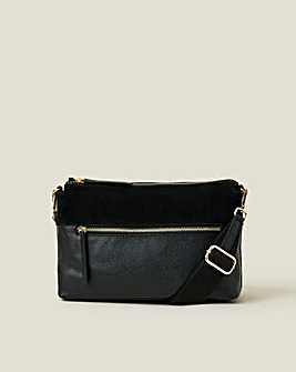 Accessorize Leather Strap Cross-Body Bag