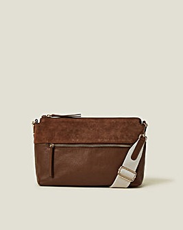 Accessorize Leather Strap Cross-Body Bag