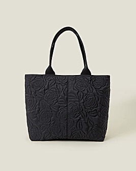 Accessorize Floral Quilted Tote Bag