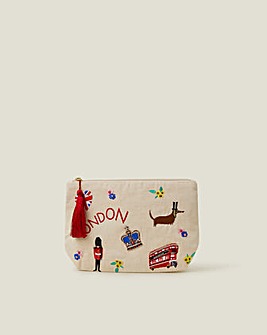 Accessorize Embroidered Make Up Bag