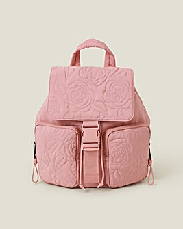 Accessorize Floral Quilted Backpack