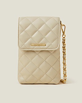 Accessorize Quilted Cross-Body Phone Bag