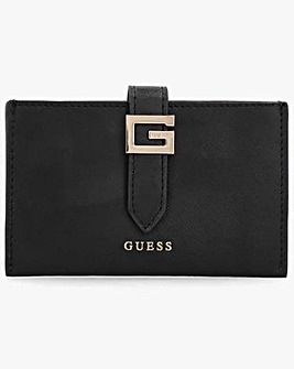Guess G Logo Black Leather Card Case