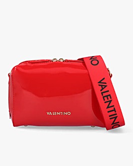 Valentino Bags Pattie Patent Red Camera Bag