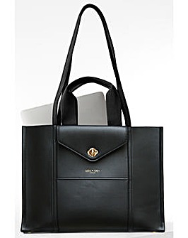 Luella Grey Giselle Black Laptop Tote