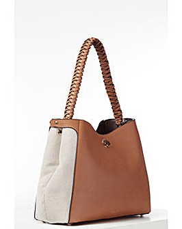 Luella Grey Adriana Camel Hobo Tote