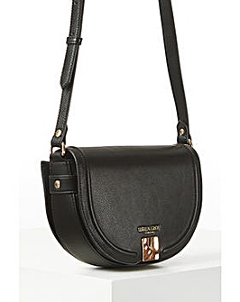 Luella Grey Tara Black Saddle Crossbody