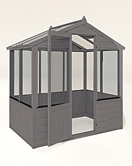 Mercia 4x6 Traditional Greenhouse + Install + Painting