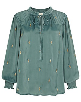 Monsoon Judy Embroidered Blouse